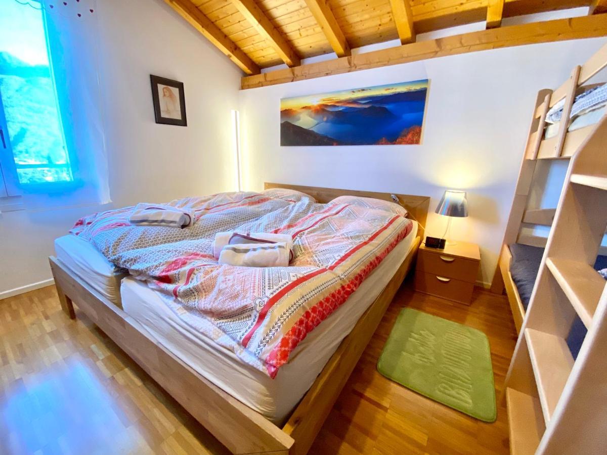 Comano Lugano Ticino - B&B Walterina Bagian luar foto